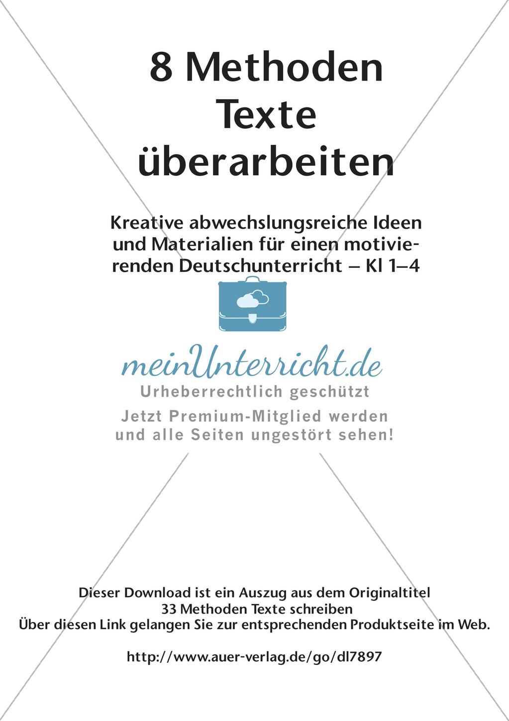 Methodensammlung: Texte überarbeiten Preview 2