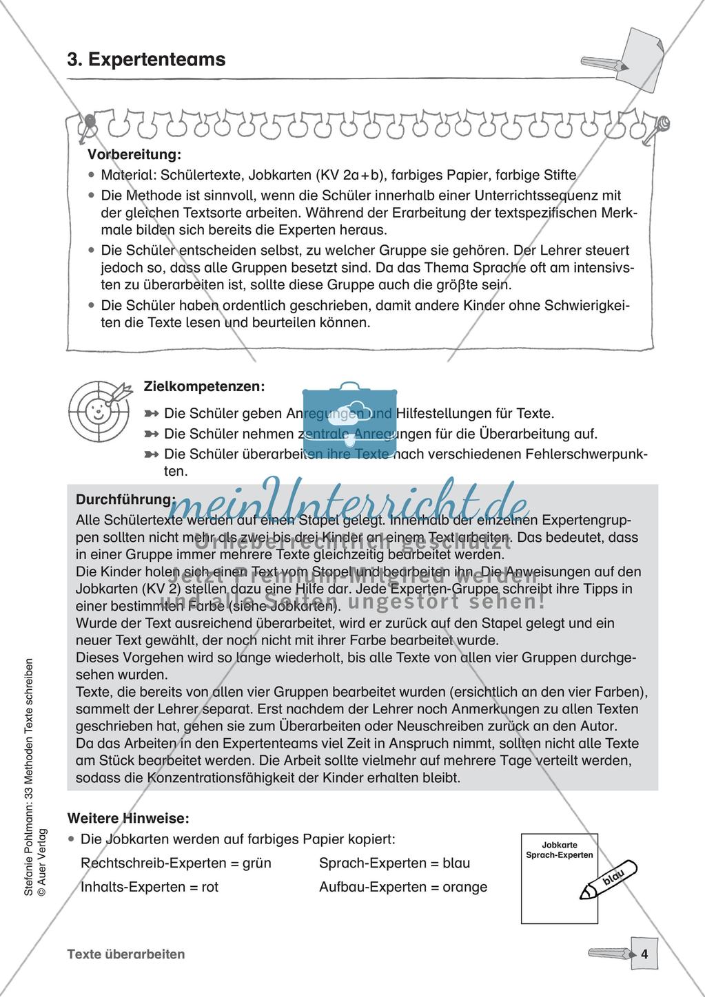 Methodensammlung: Texte überarbeiten Preview 6