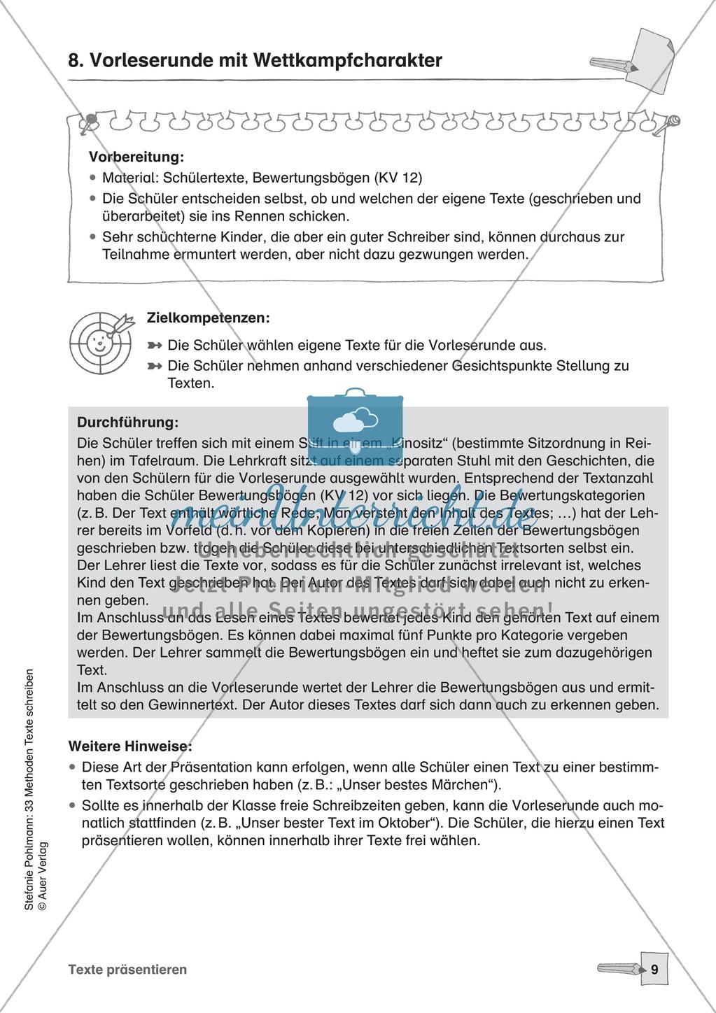 Methodensammlung: Texte präsentieren Preview 11