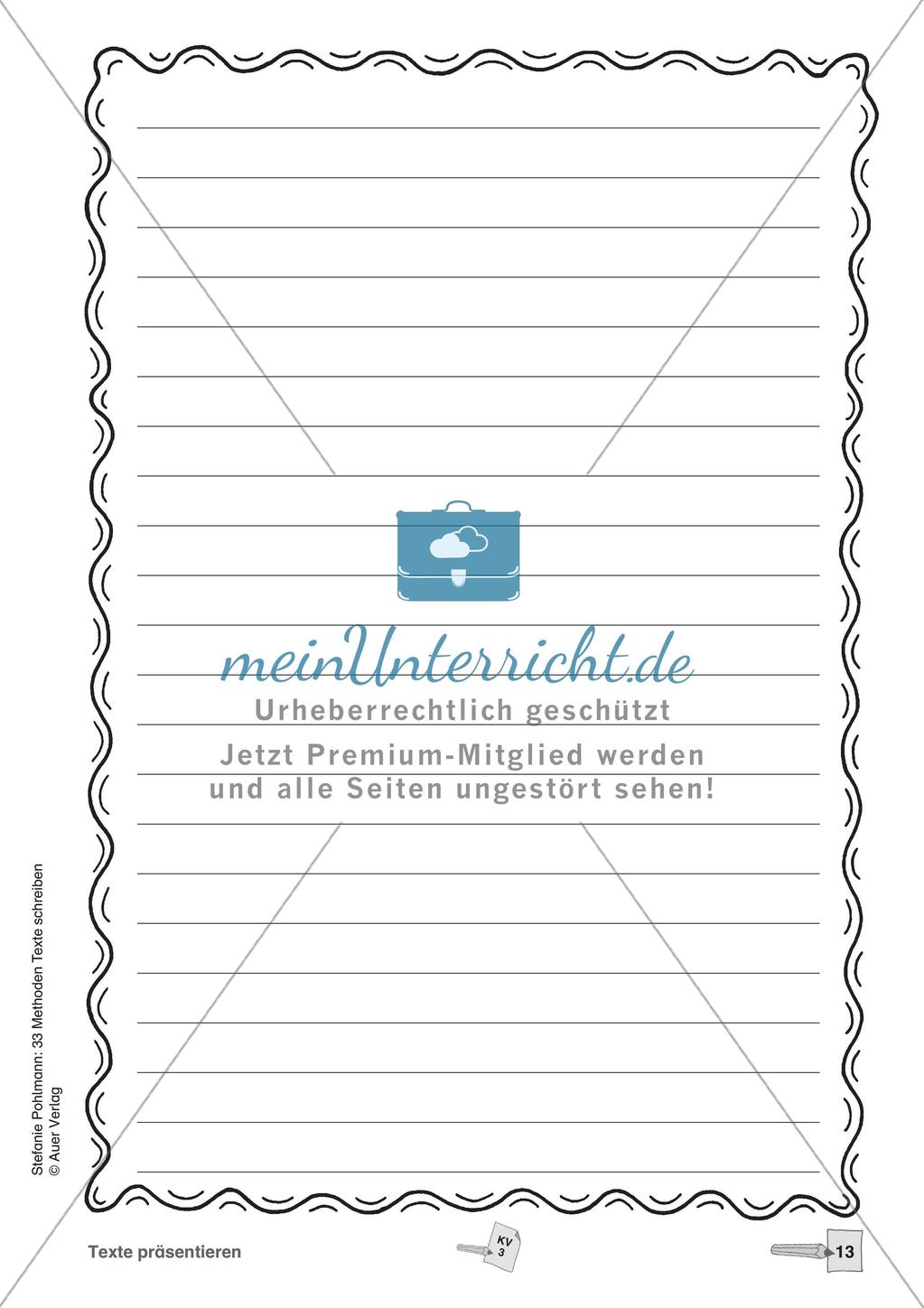 Methodensammlung: Texte präsentieren Preview 15