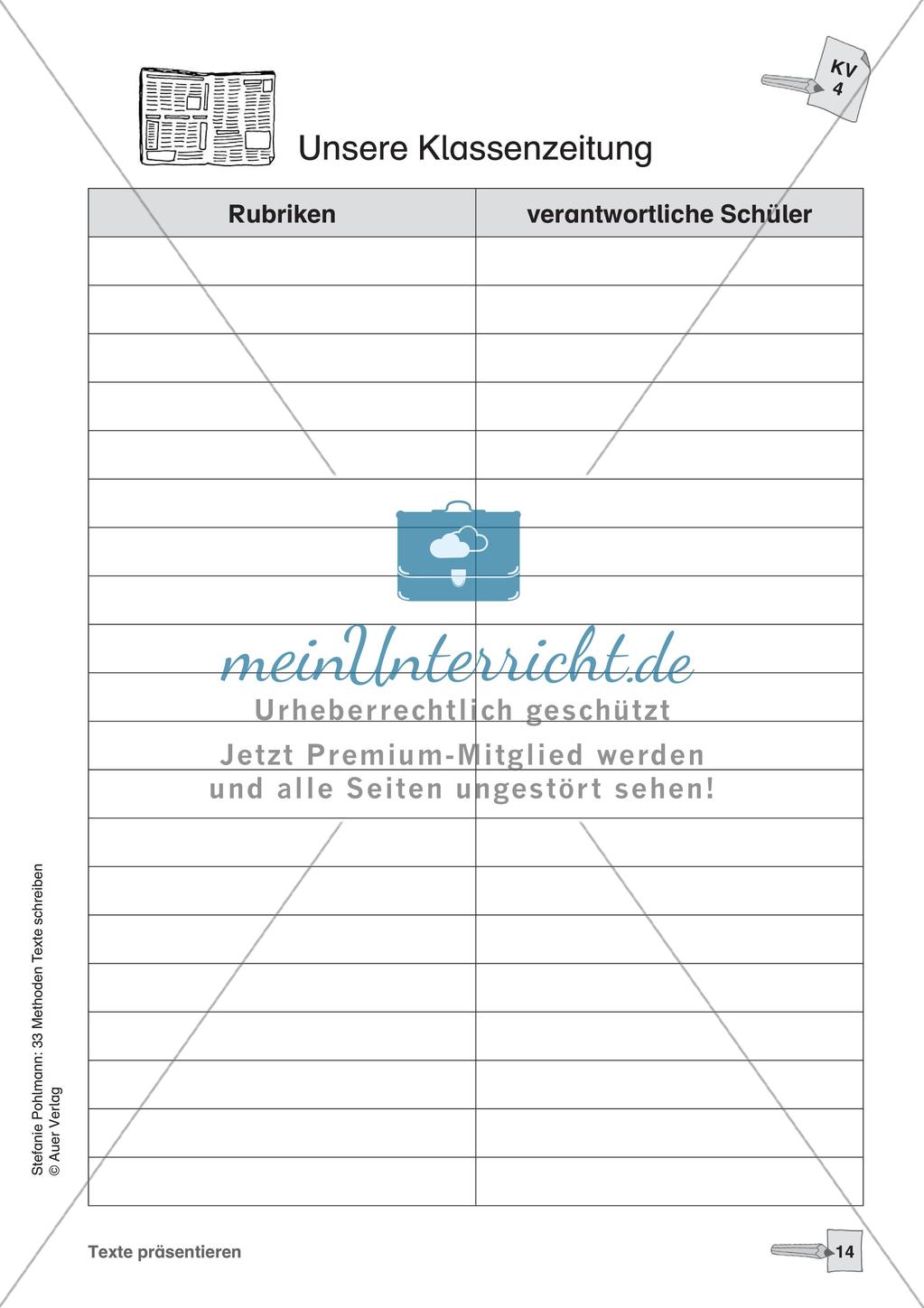 Methodensammlung: Texte präsentieren Preview 16