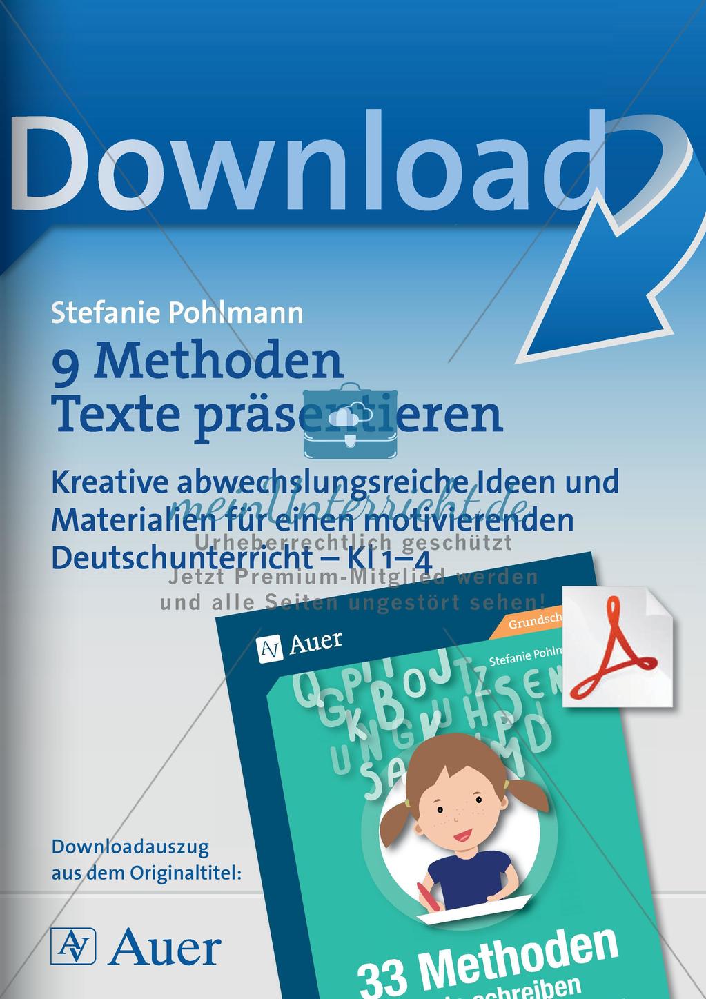 Methodensammlung: Texte präsentieren Preview 1