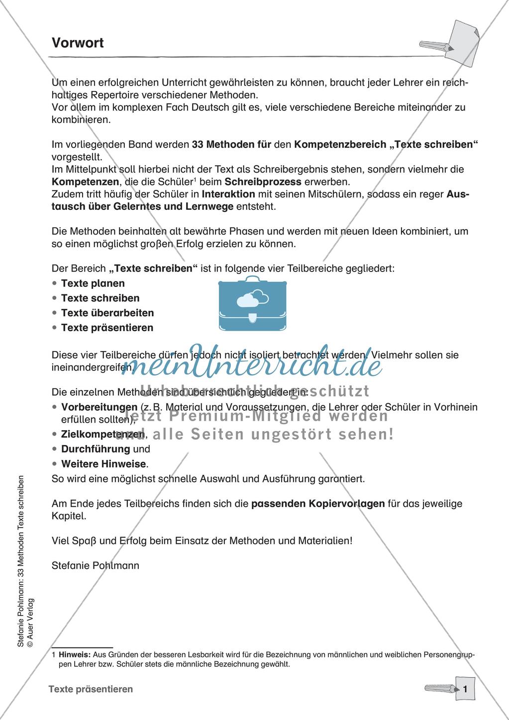 Methodensammlung: Texte präsentieren Preview 3