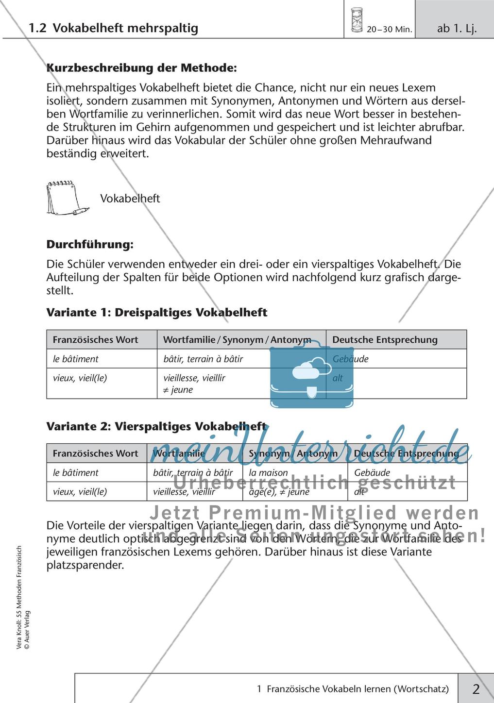 Methoden: Wortschatz Preview 4