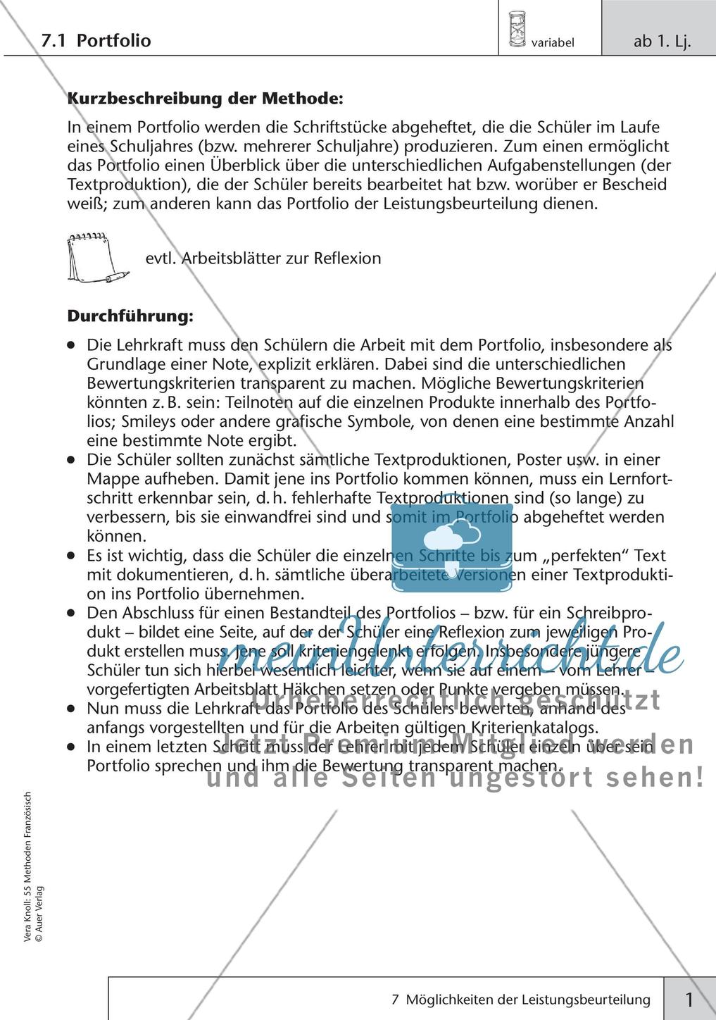Methoden: Leistungsbeurteilung Preview 3