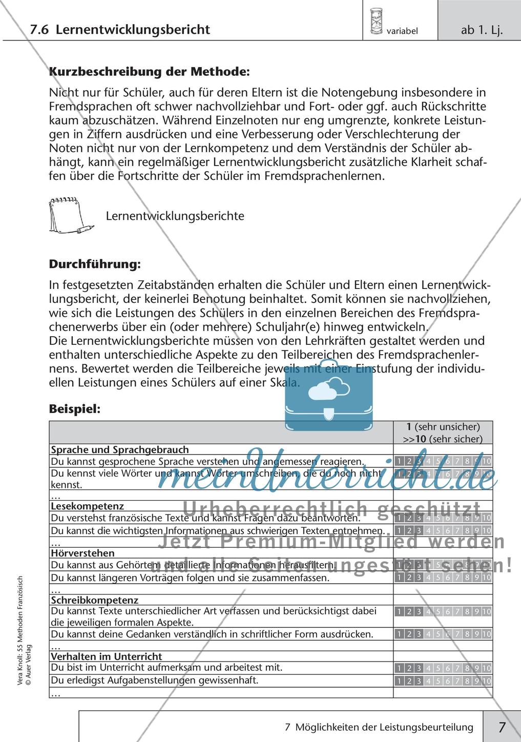 Methoden: Leistungsbeurteilung Preview 9