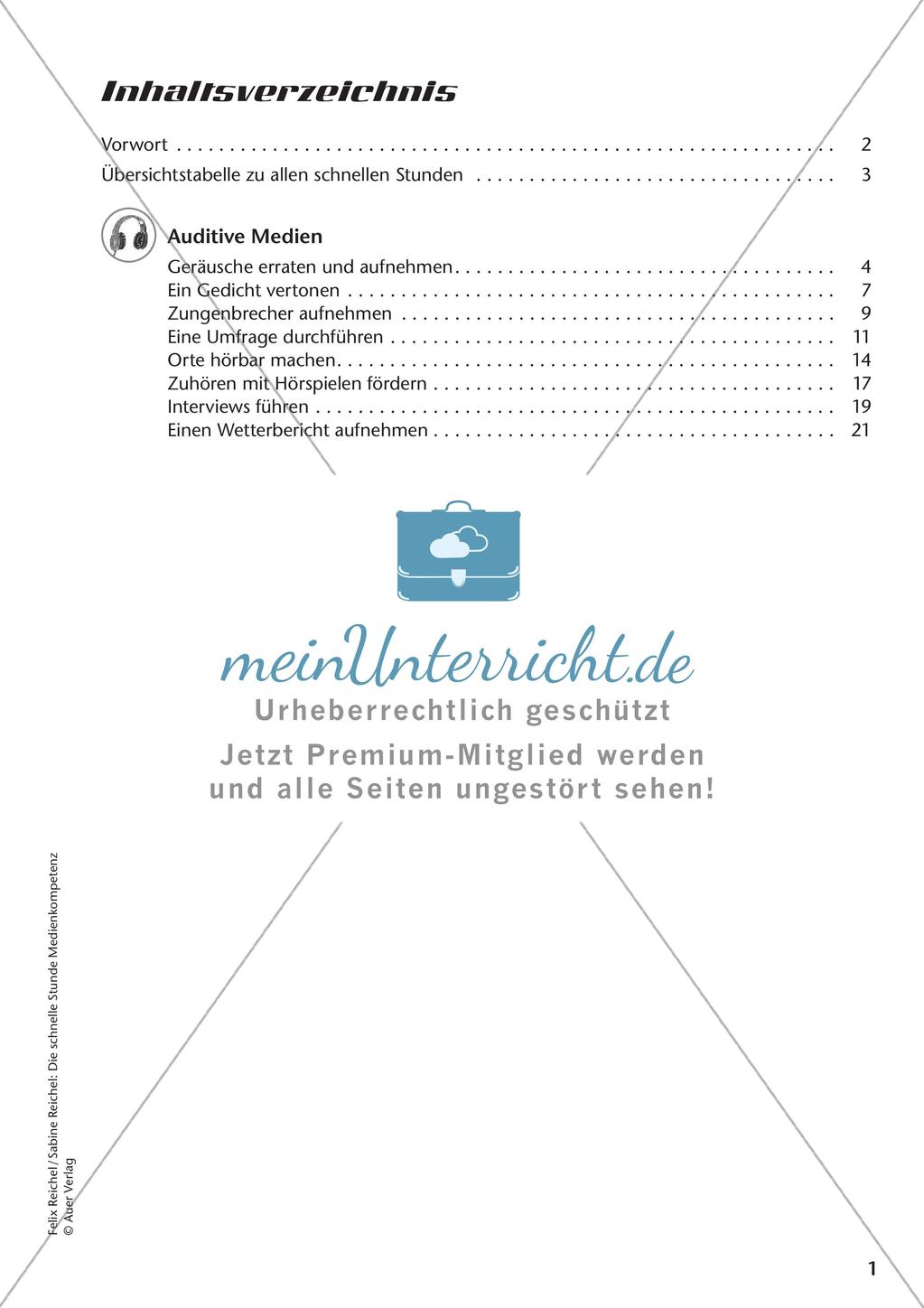 Medienkompetenz: Auditive Medien Preview 3