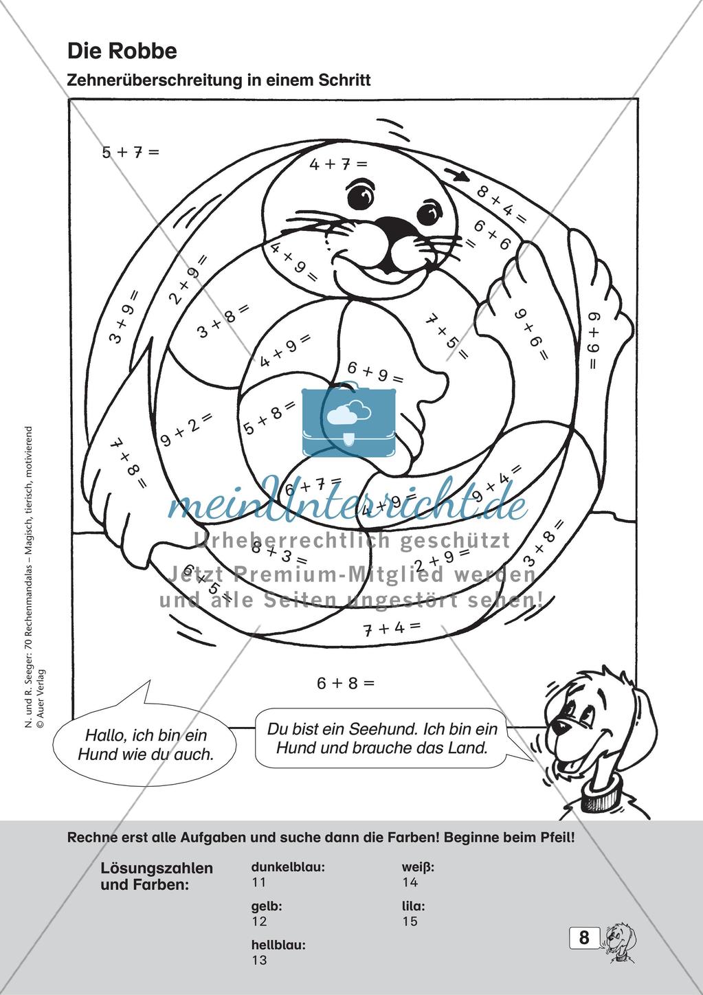 Rechenmandalas im Zahlenraum 20 Preview 10