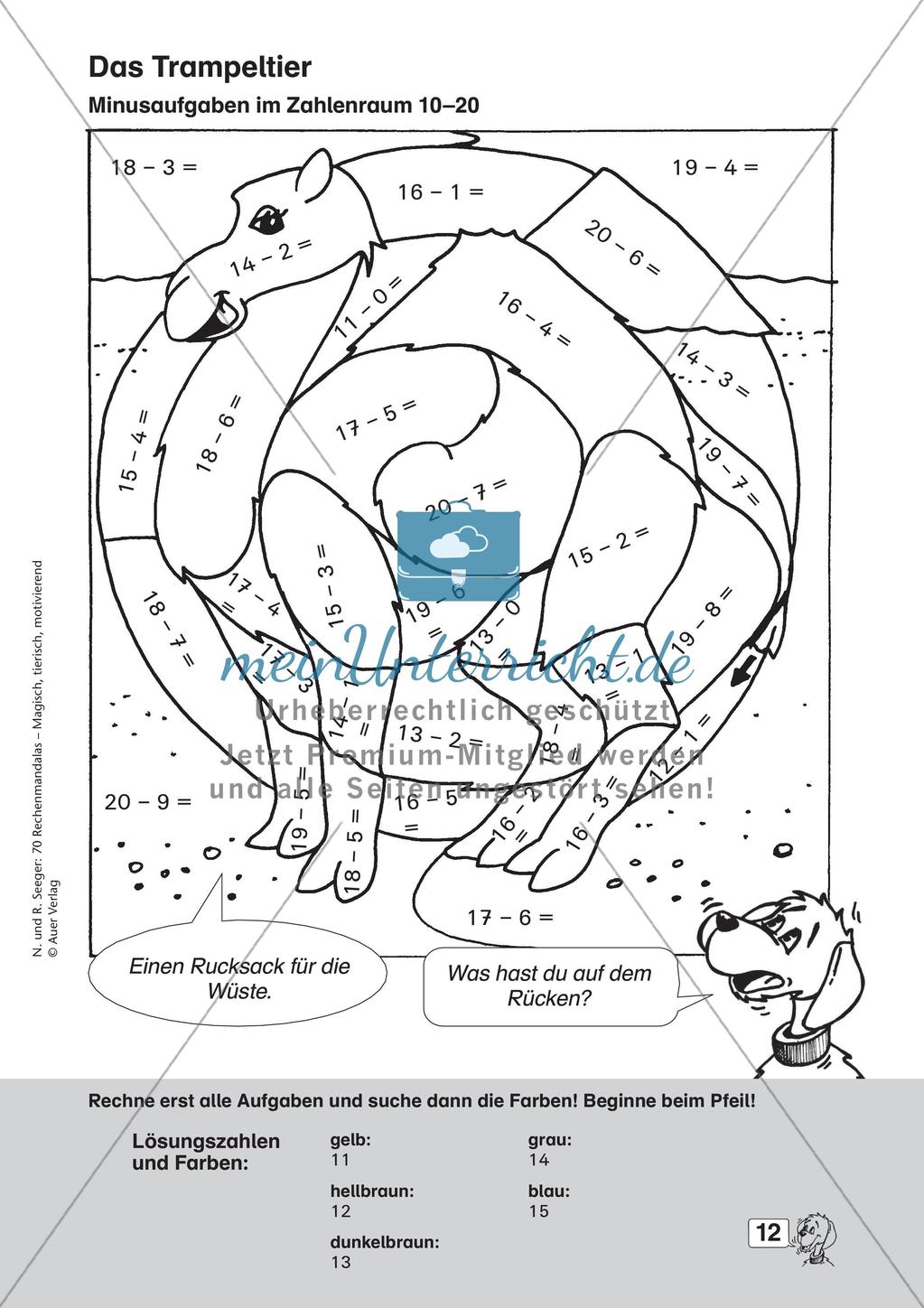 Rechenmandalas im Zahlenraum 20 Preview 14