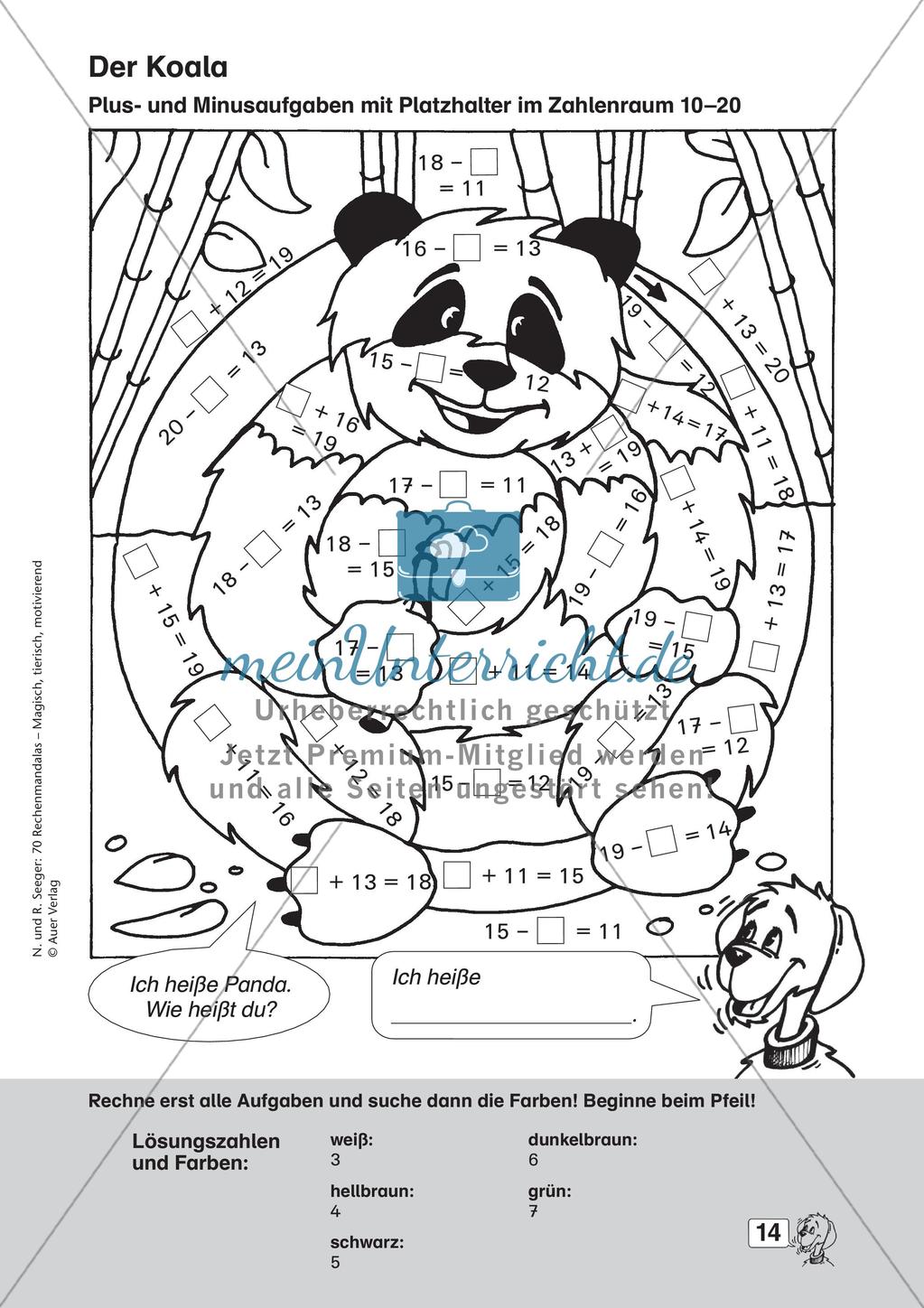 Rechenmandalas im Zahlenraum 20 Preview 16