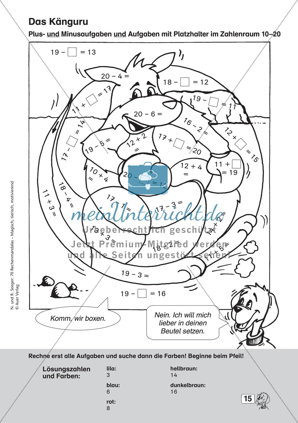 Rechenmandalas im Zahlenraum 20 Preview 17