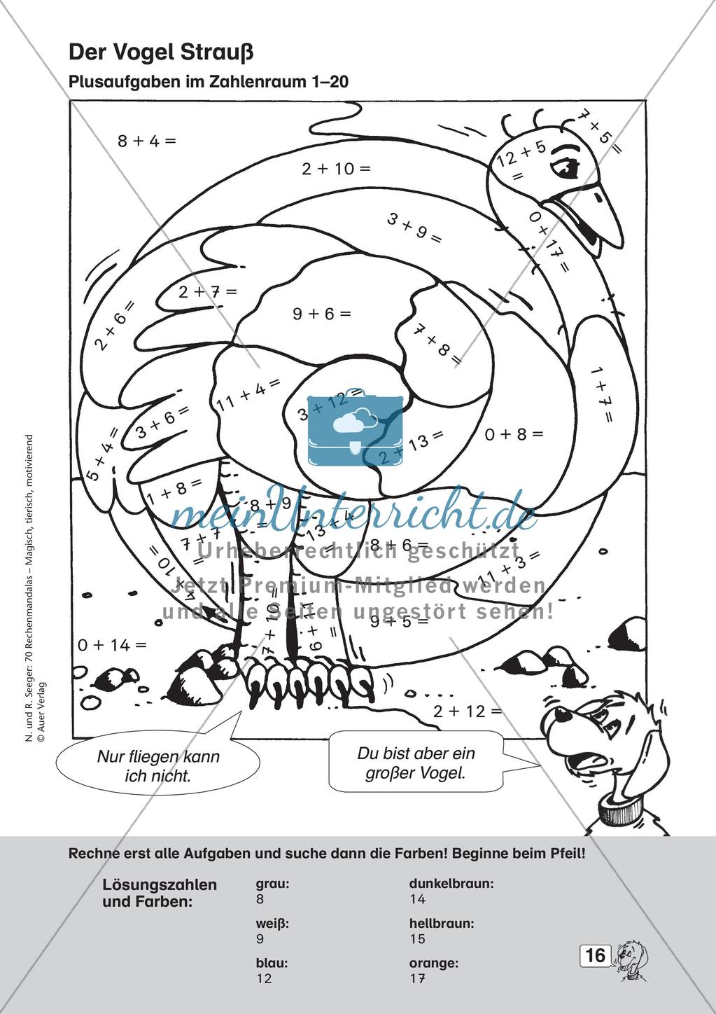 Rechenmandalas im Zahlenraum 20 Preview 18