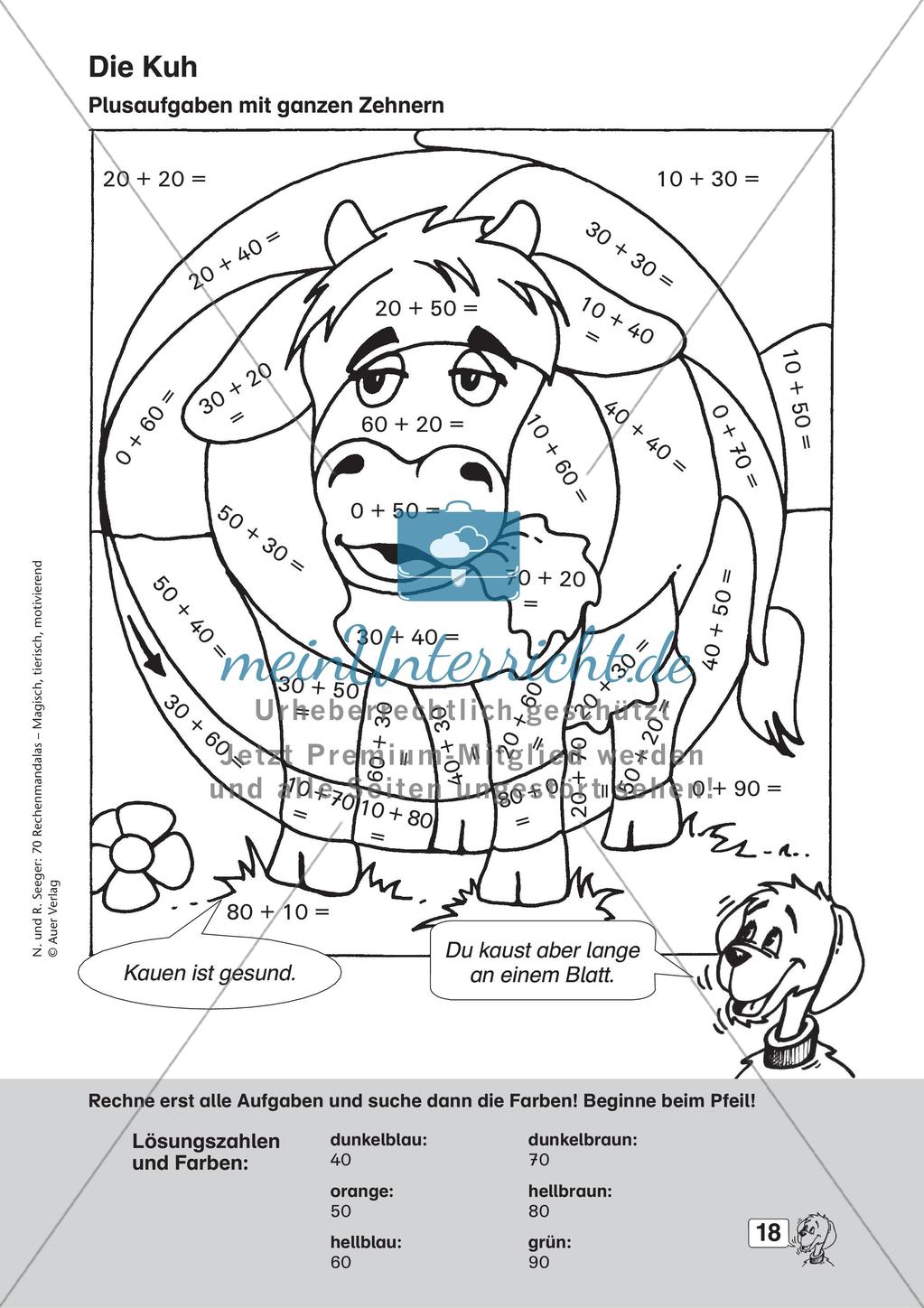 Rechenmandalas im Zahlenraum 20 Preview 20