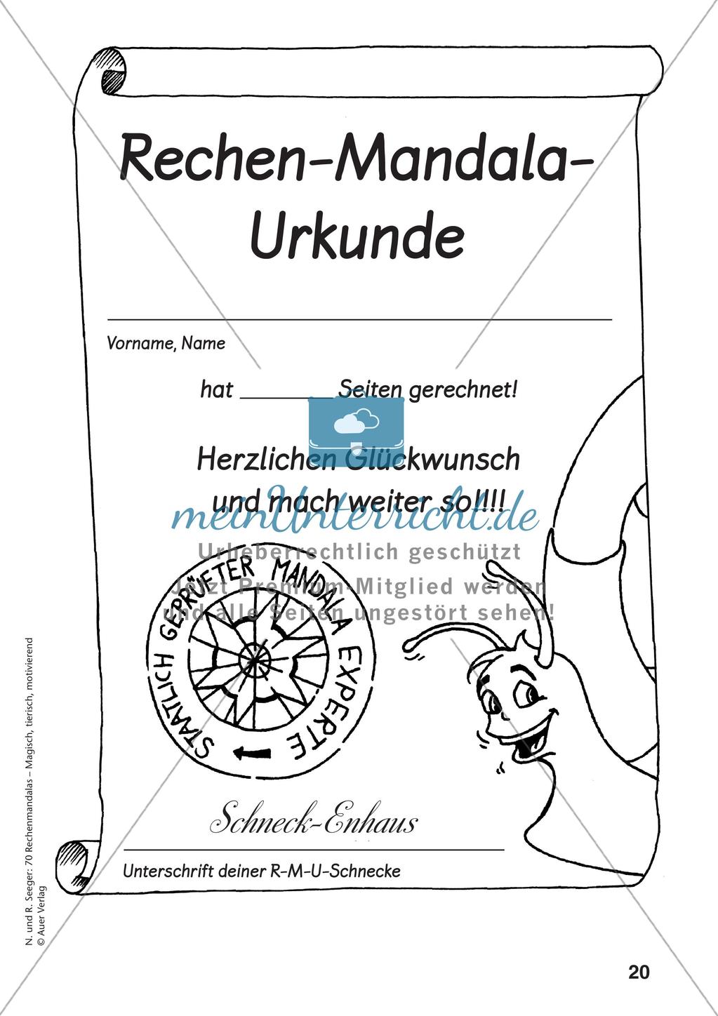 Rechenmandalas im Zahlenraum 20 Preview 22