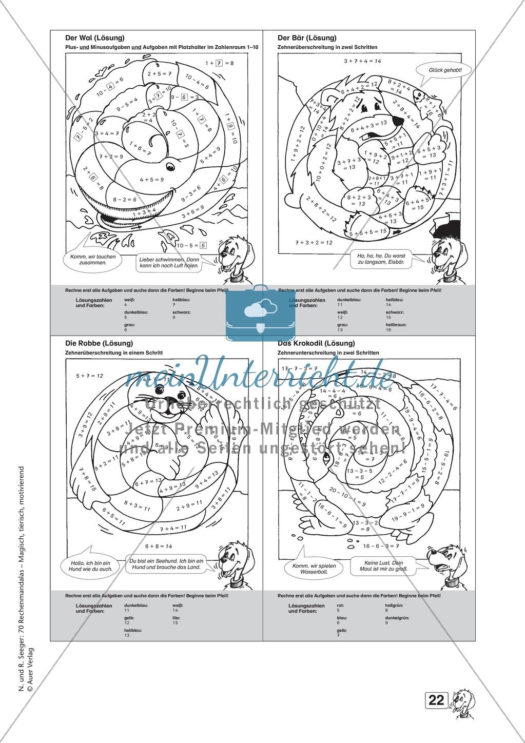 Rechenmandalas im Zahlenraum 20 Preview 24