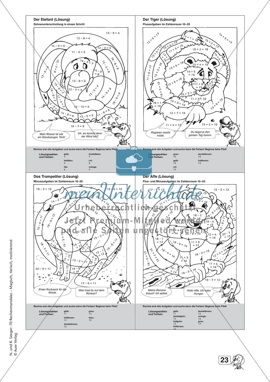 Rechenmandalas im Zahlenraum 20 Preview 25
