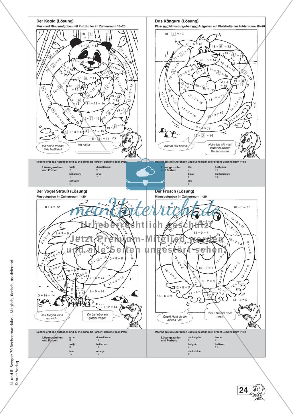 Rechenmandalas im Zahlenraum 20 Preview 26