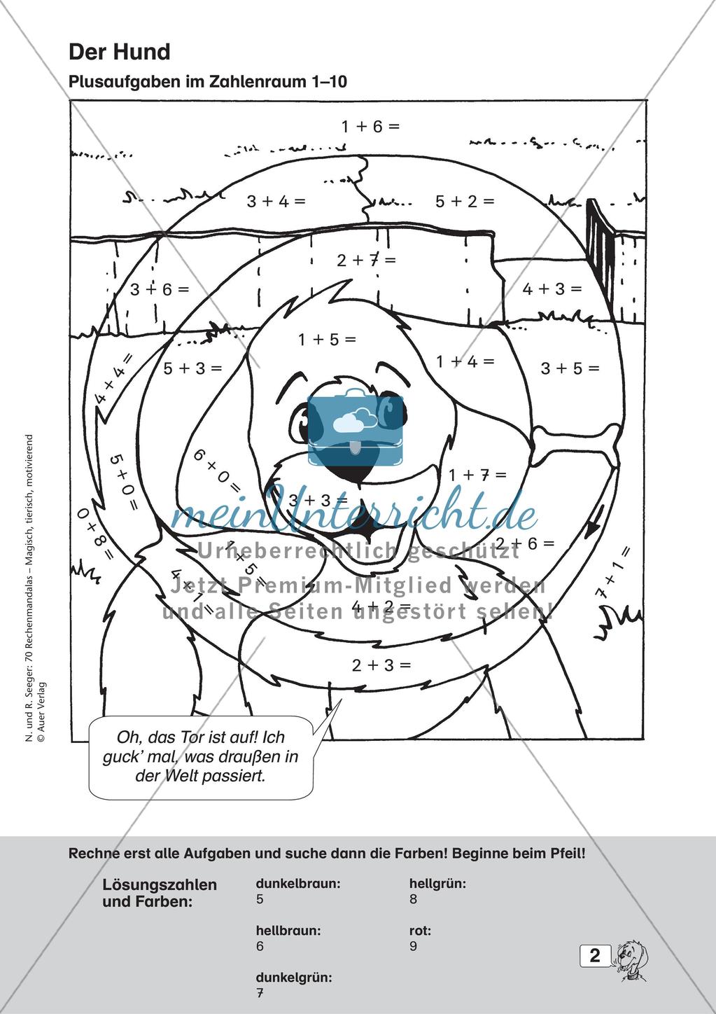 Rechenmandalas im Zahlenraum 20 Preview 4