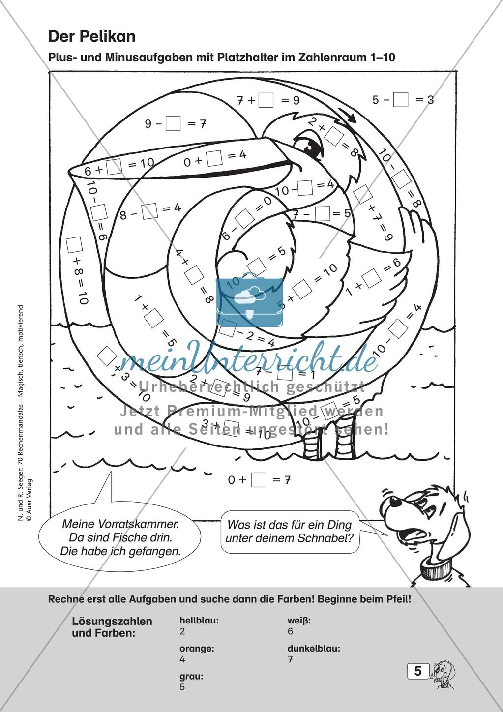 Rechenmandalas im Zahlenraum 20 Preview 7