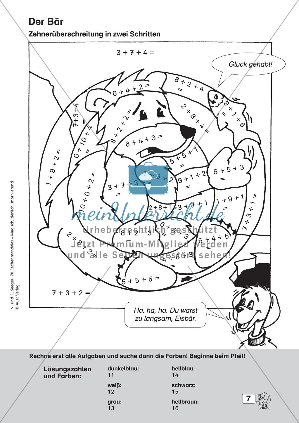 Rechenmandalas im Zahlenraum 20 Preview 9
