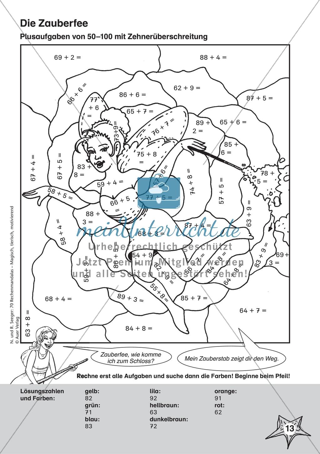 Rechenmandalas im Zahlenraum 100 Preview 15