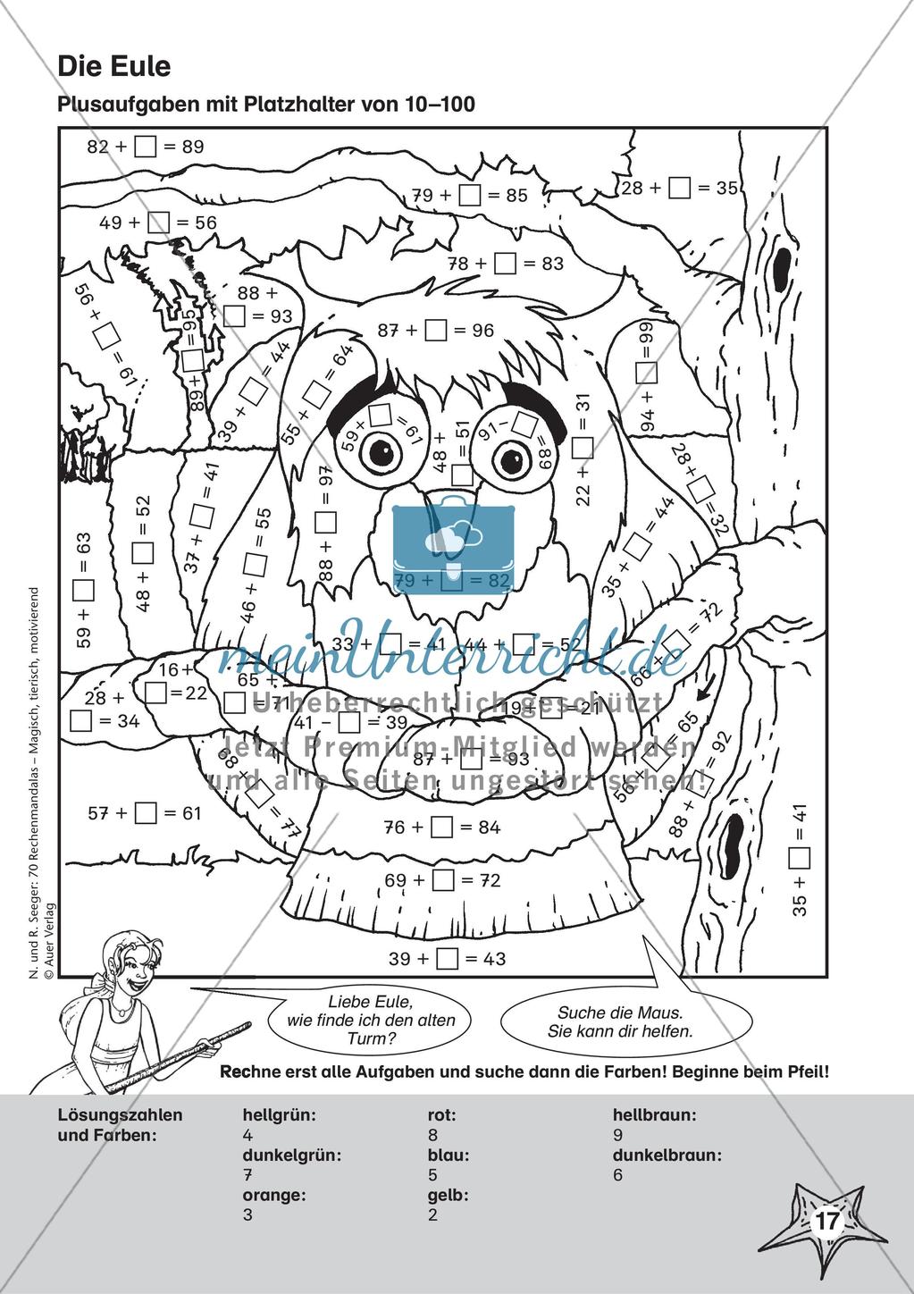 Rechenmandalas im Zahlenraum 100 Preview 19