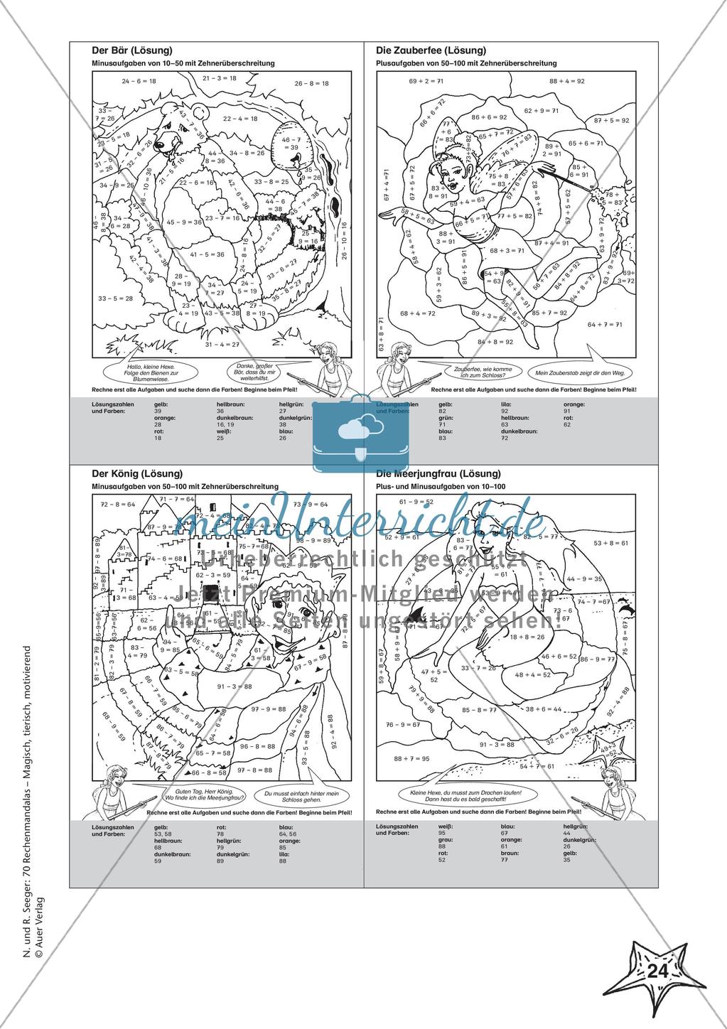 Rechenmandalas im Zahlenraum 100 Preview 26