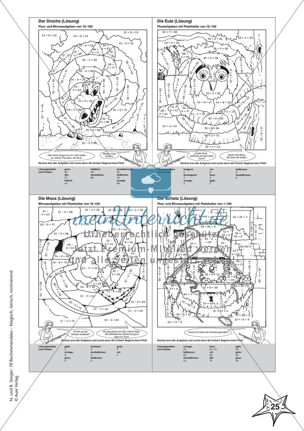 Rechenmandalas im Zahlenraum 100 Preview 27
