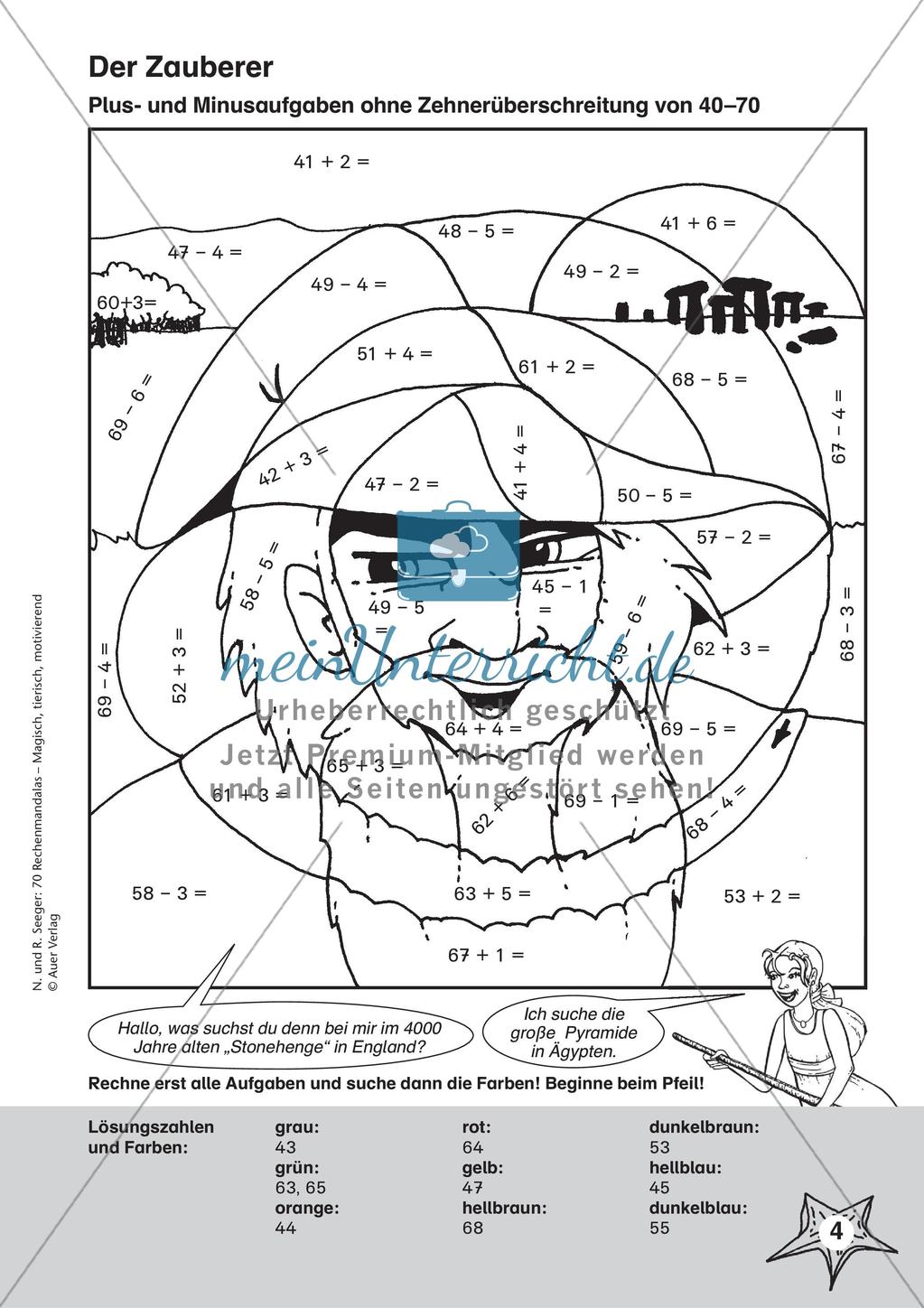 Rechenmandalas im Zahlenraum 100 Preview 6
