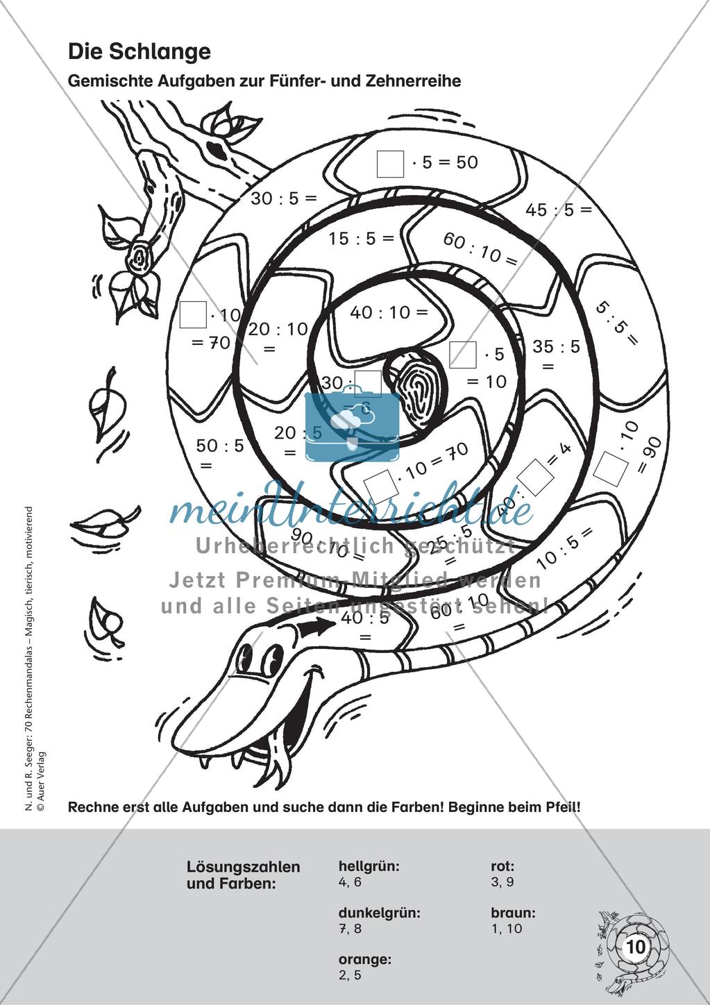 Rechenmandalas: Multiplikation und Division Preview 12