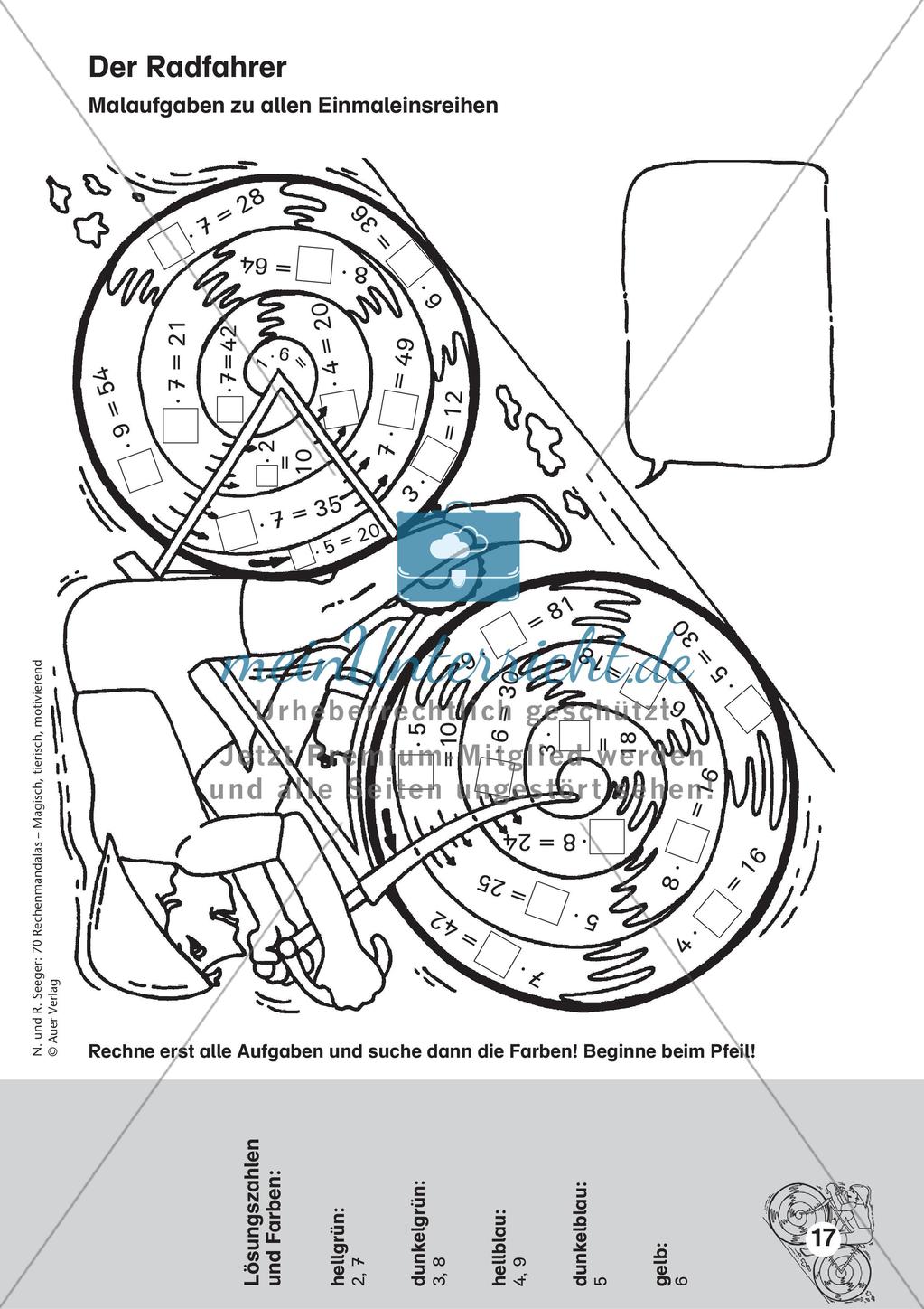 Rechenmandalas: Multiplikation und Division Preview 19