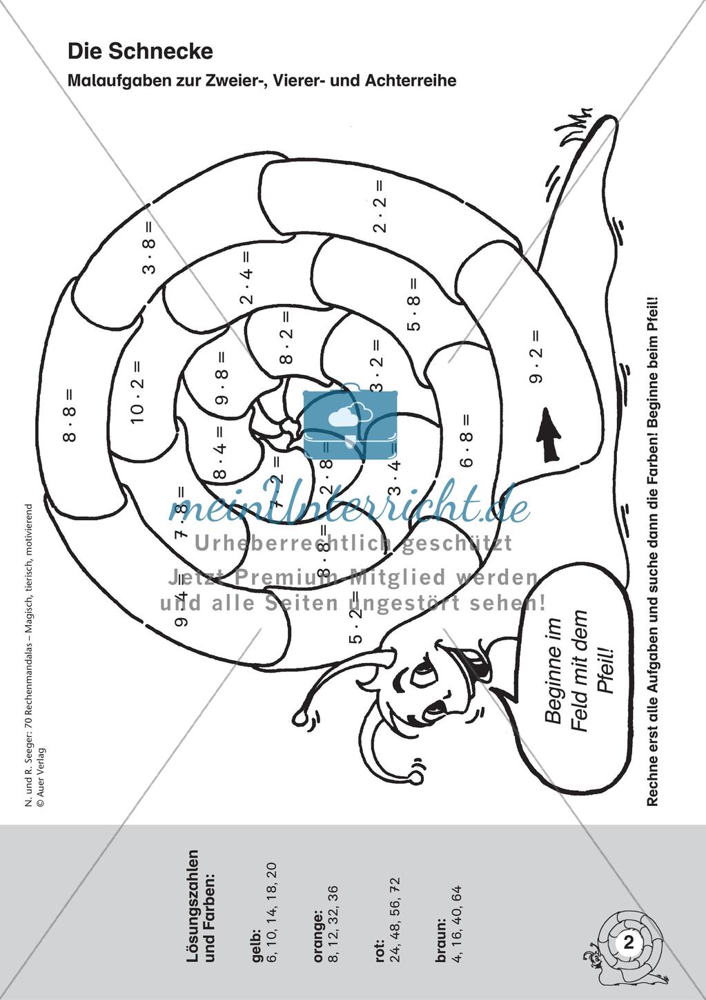Rechenmandalas: Multiplikation und Division Preview 4