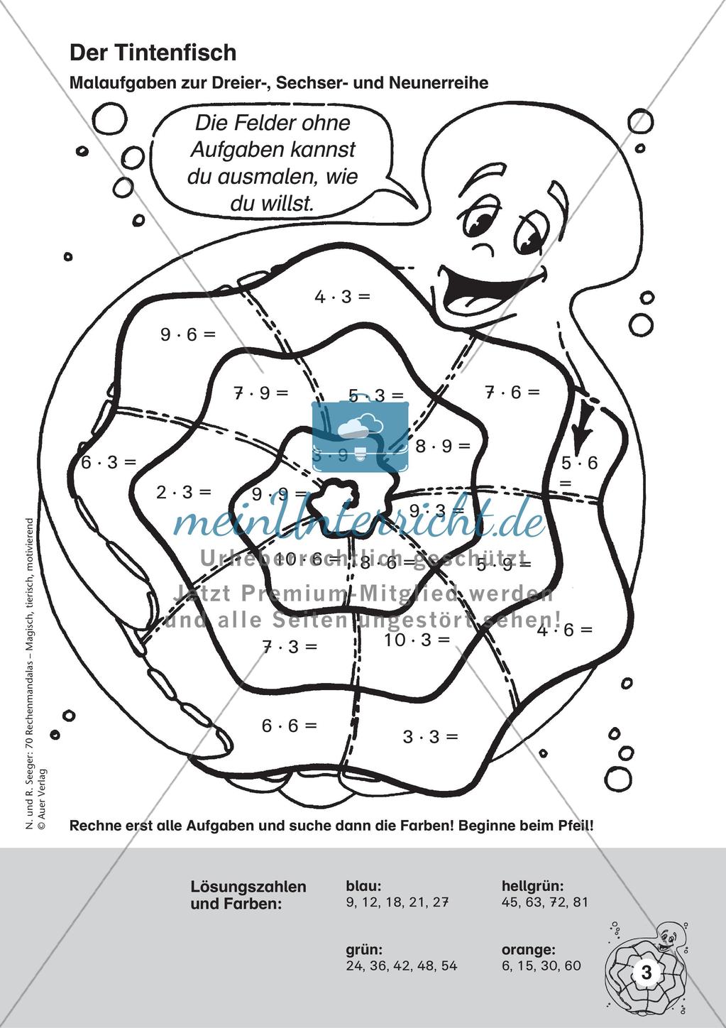 Rechenmandalas: Multiplikation und Division Preview 5