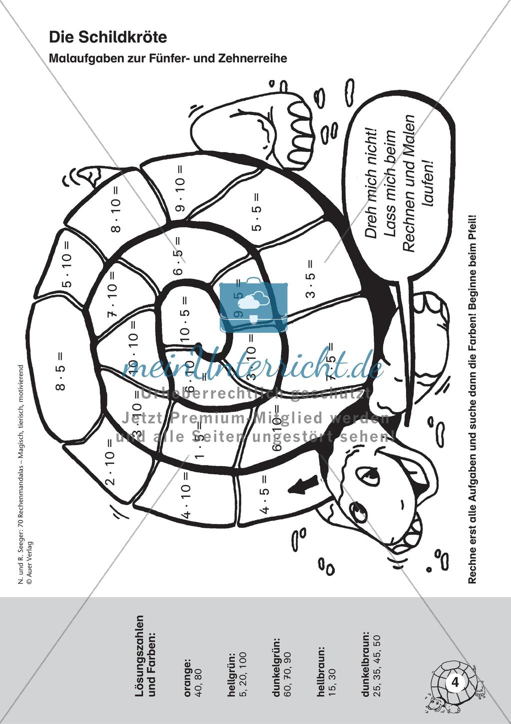 Rechenmandalas: Multiplikation und Division Preview 6