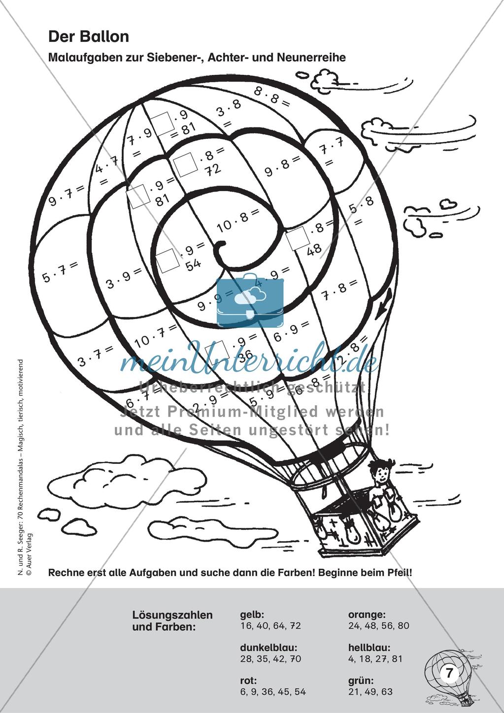 Rechenmandalas: Multiplikation und Division Preview 9
