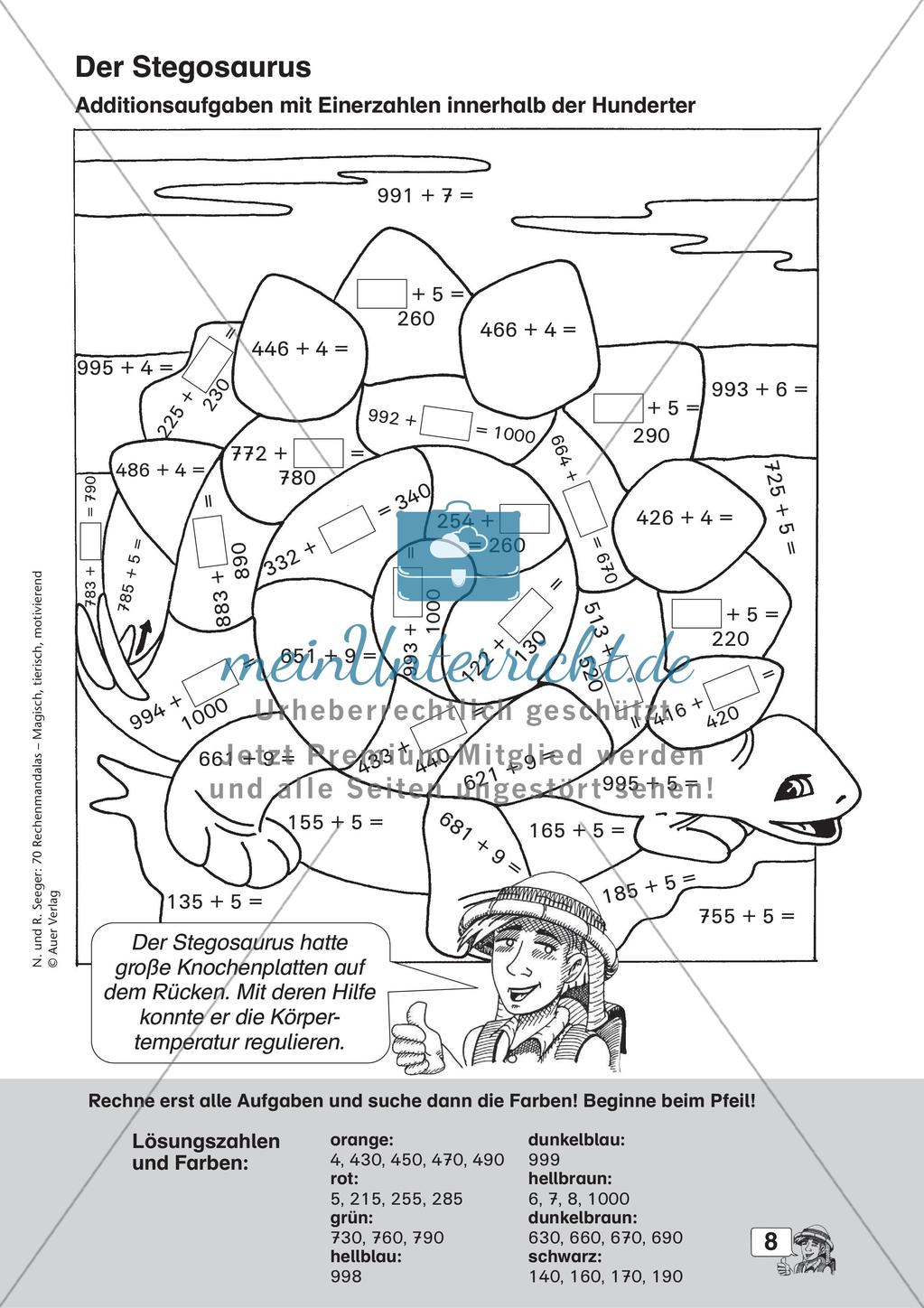 Rechenmandalas im Zahlenraum 1000 Preview 10