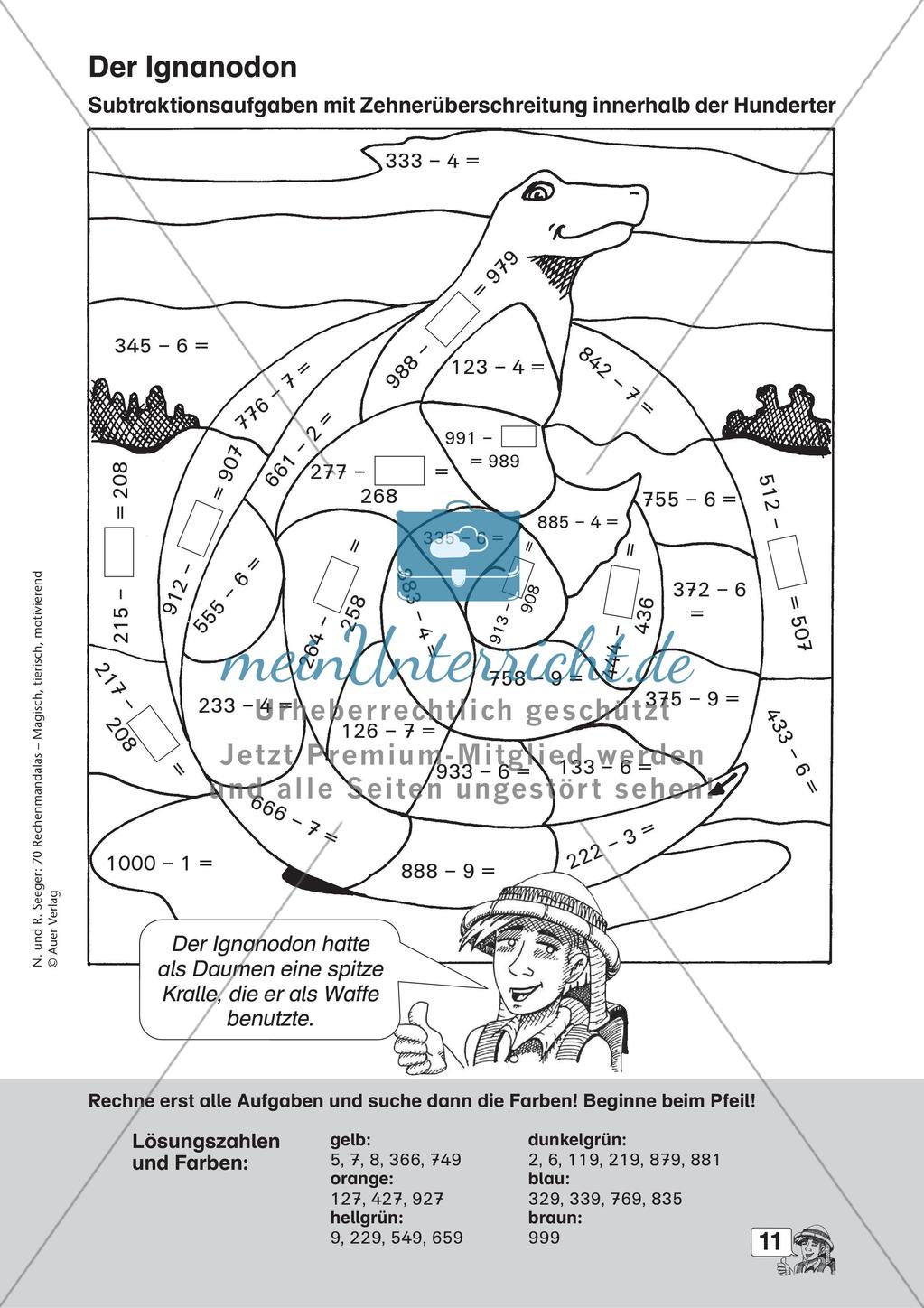 Rechenmandalas im Zahlenraum 1000 Preview 13