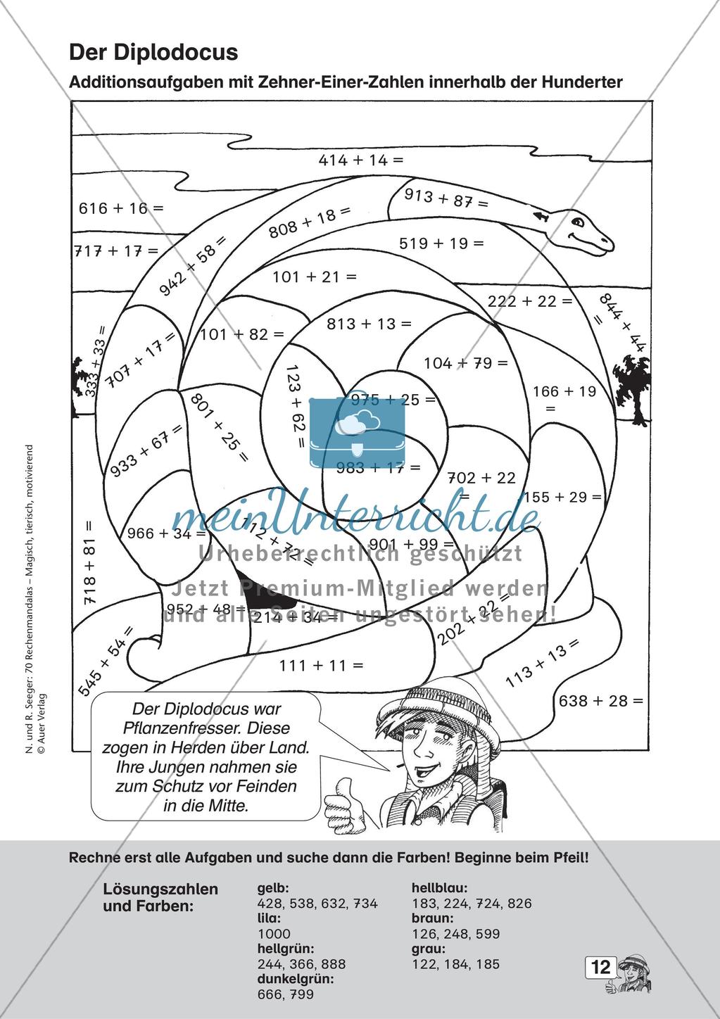 Rechenmandalas im Zahlenraum 1000 Preview 14