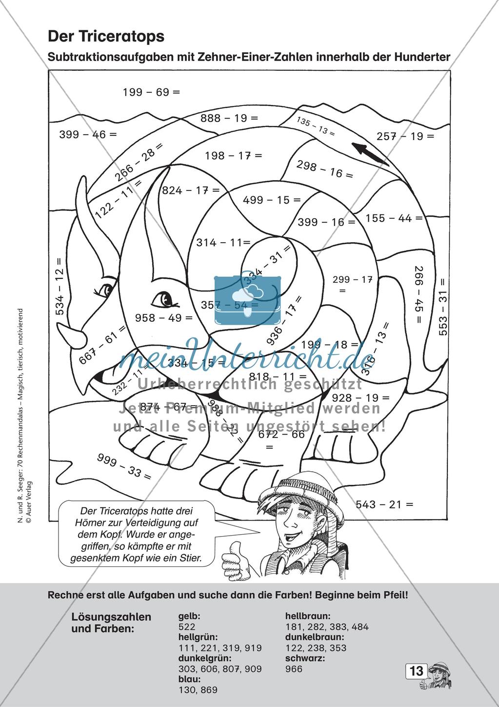 Rechenmandalas im Zahlenraum 1000 Preview 15