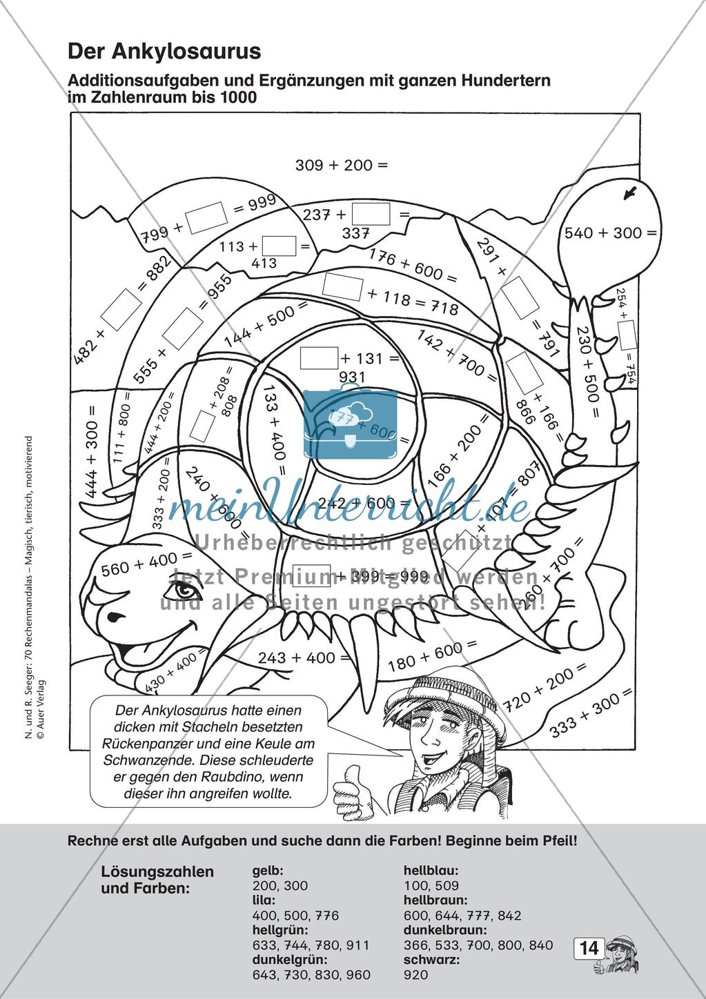 Rechenmandalas im Zahlenraum 1000 Preview 16