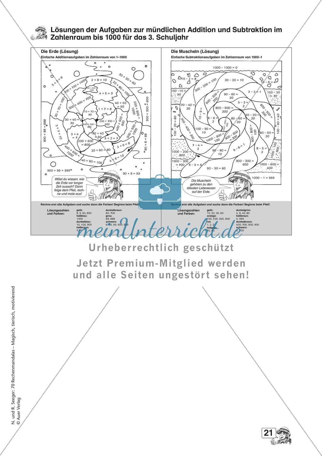 Rechenmandalas im Zahlenraum 1000 Preview 23