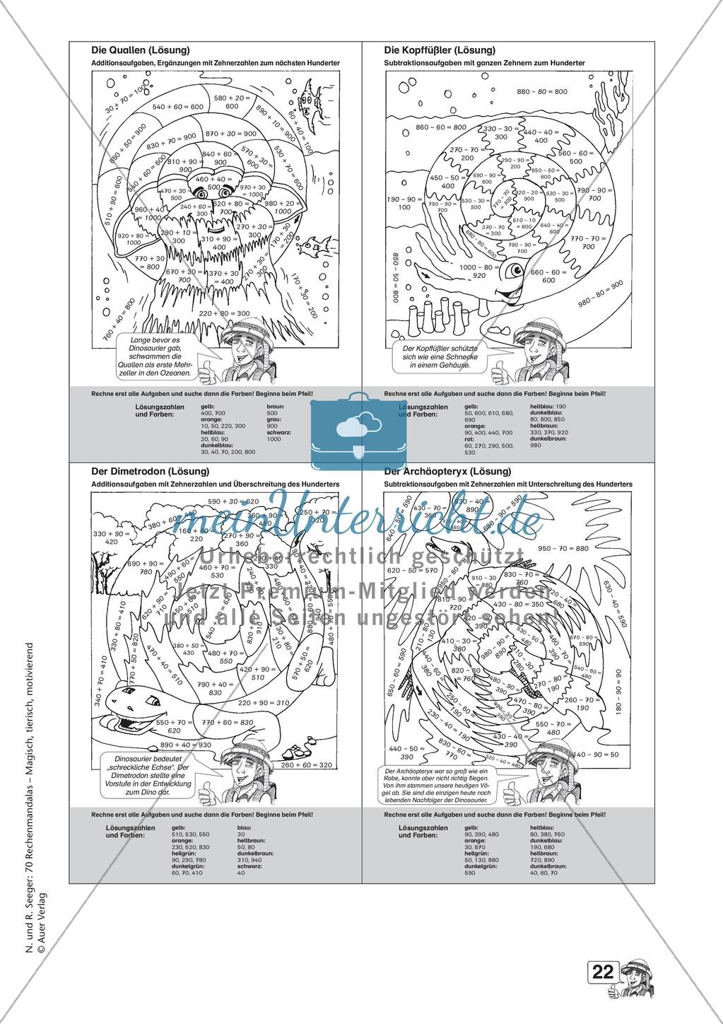 Rechenmandalas im Zahlenraum 1000 Preview 24