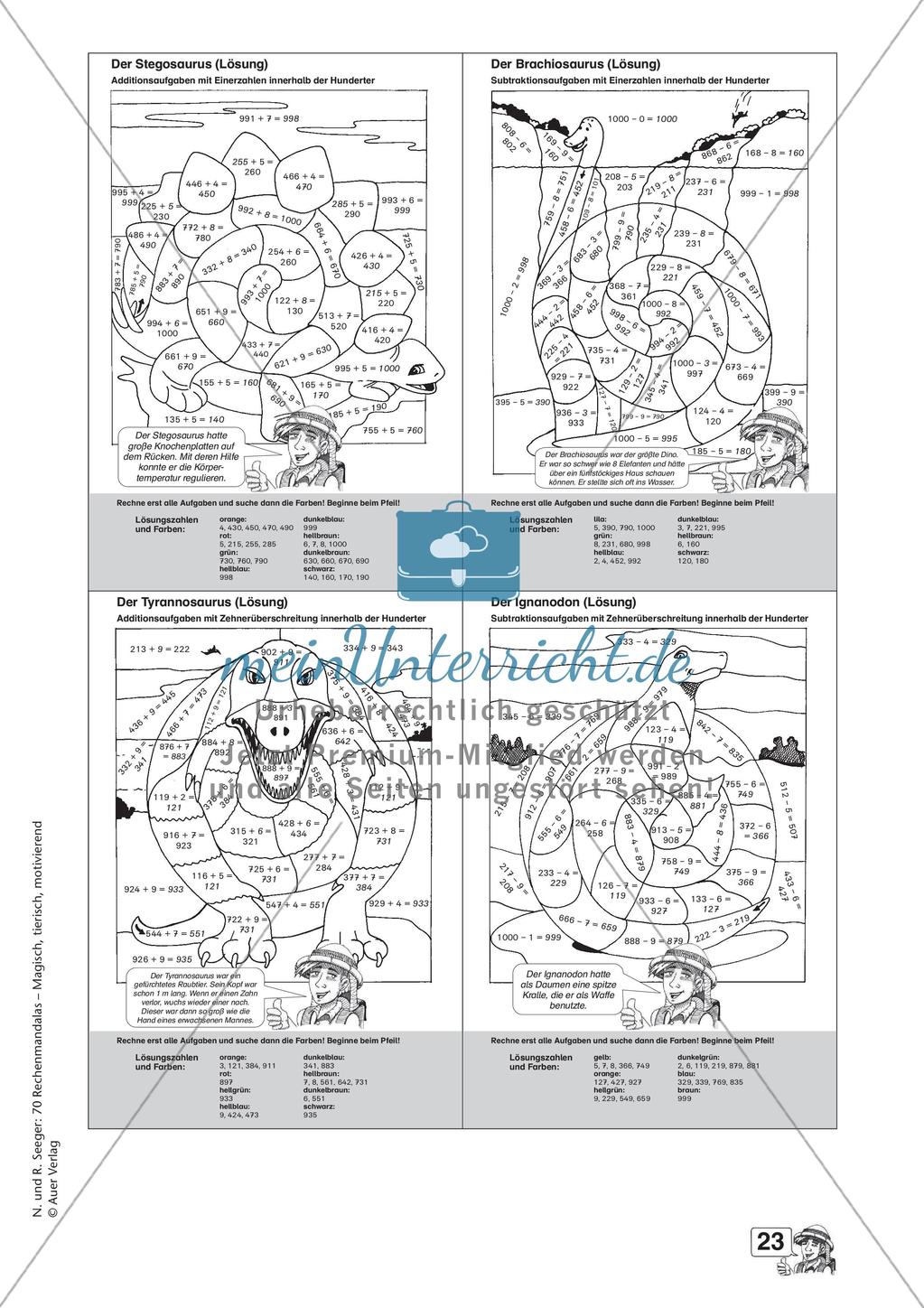 Rechenmandalas im Zahlenraum 1000 Preview 25