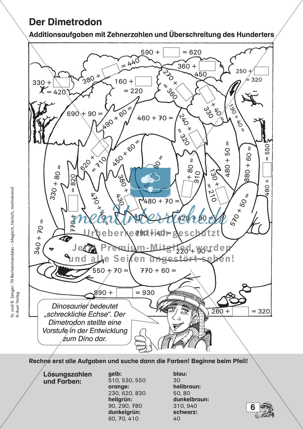 Rechenmandalas im Zahlenraum 1000 Preview 8
