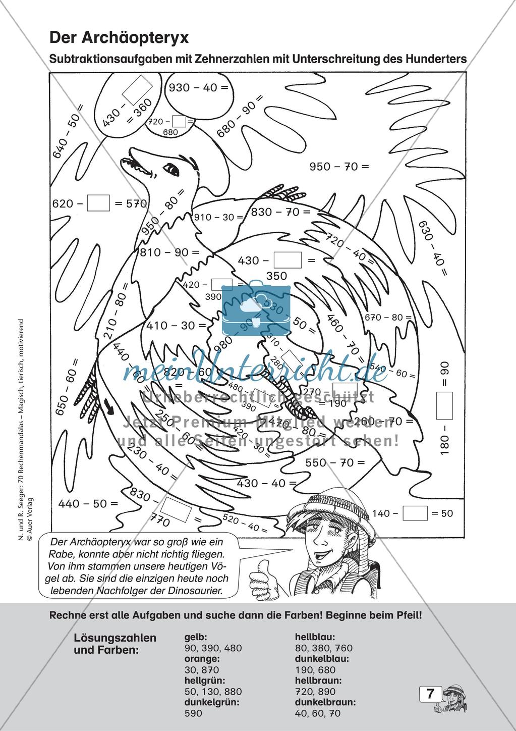 Rechenmandalas im Zahlenraum 1000 Preview 9