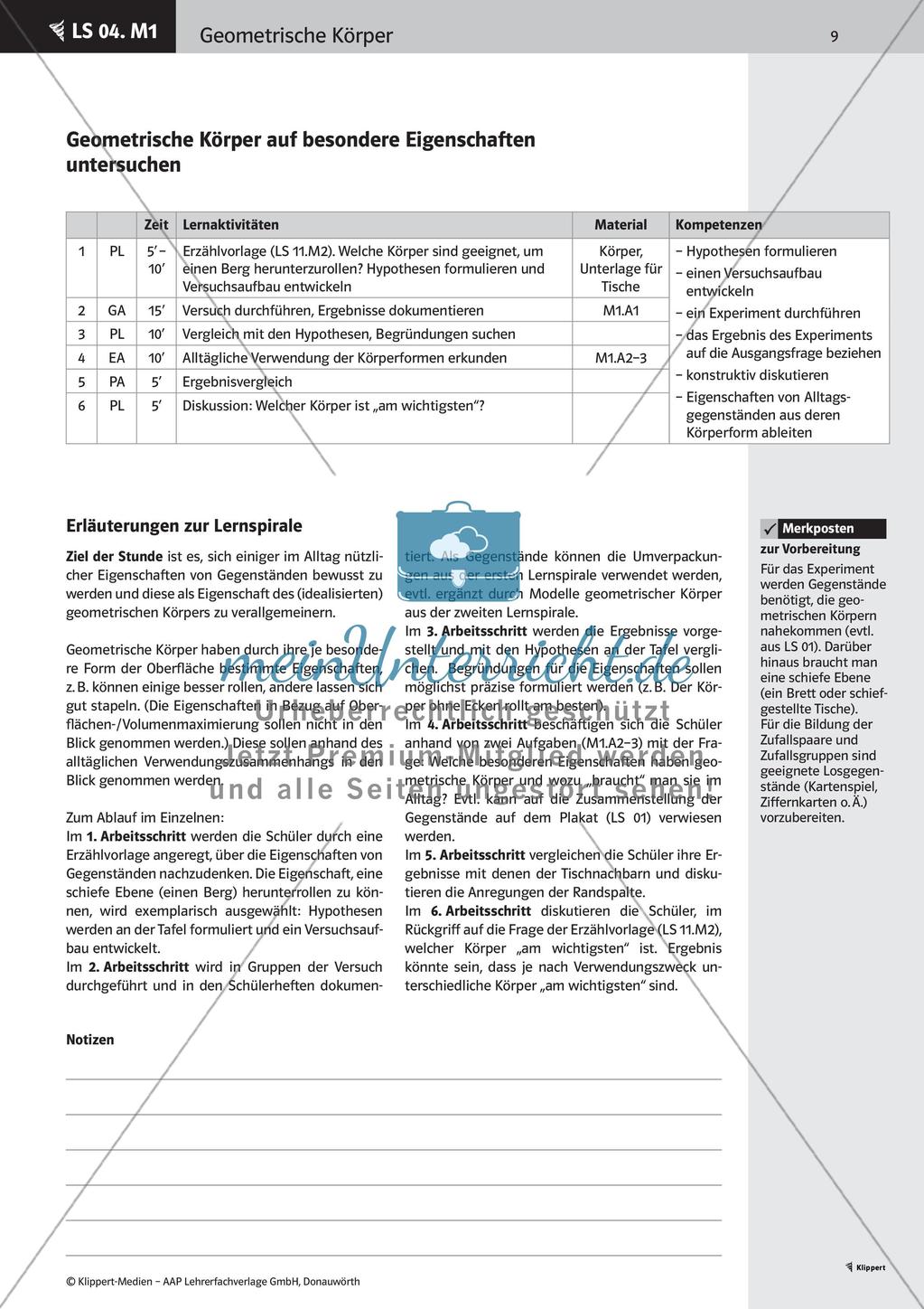 Eigenschaften geometrischer Körper Preview 11