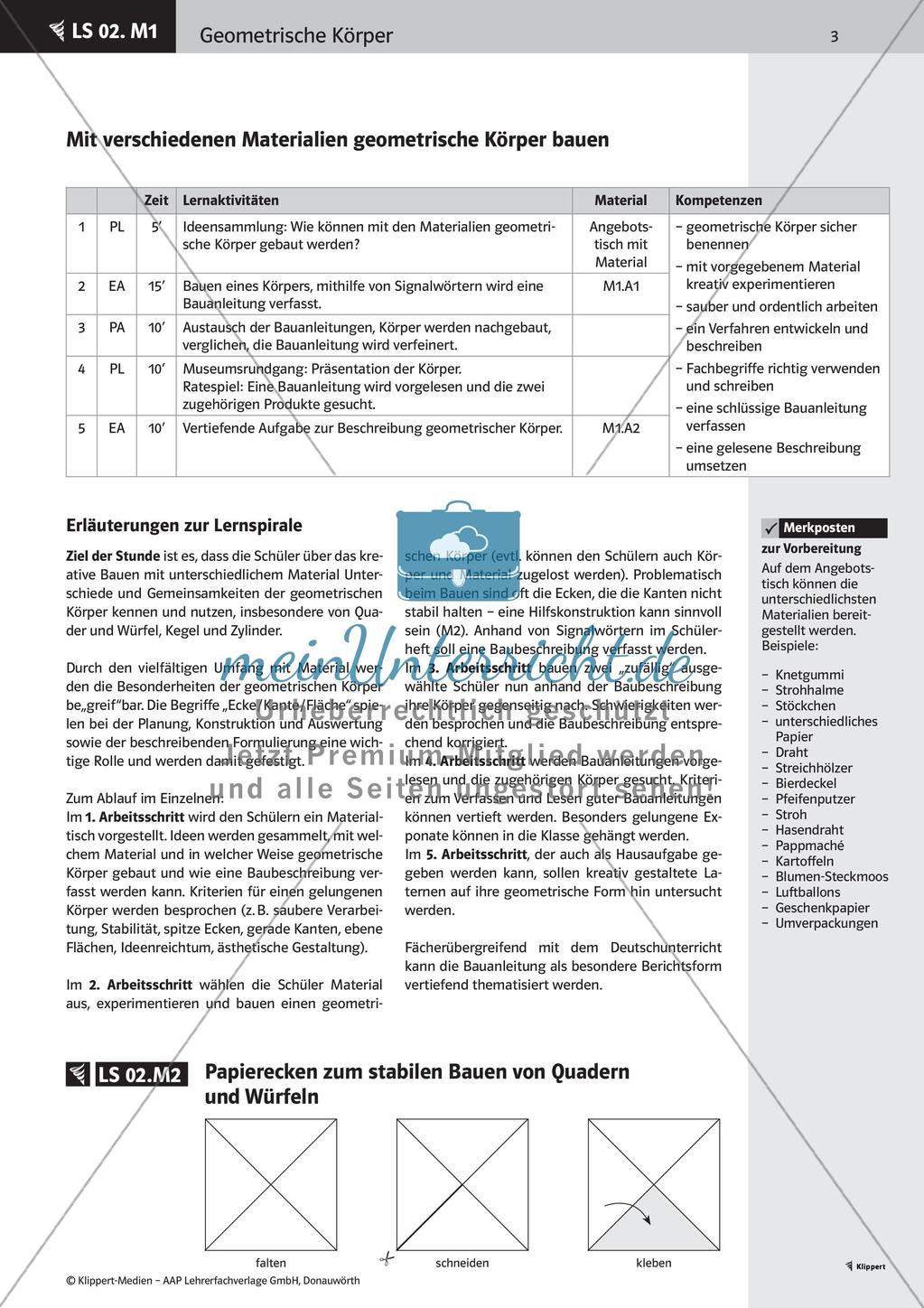 Eigenschaften geometrischer Körper Preview 5