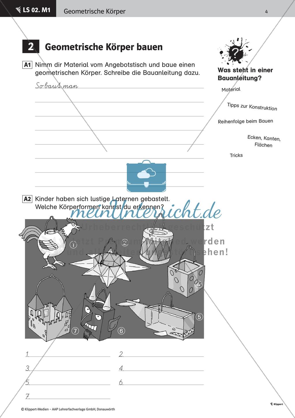 Eigenschaften geometrischer Körper Preview 6