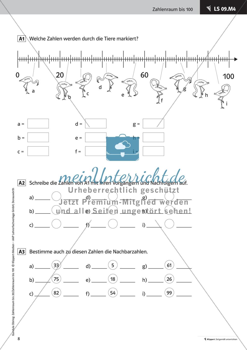 Zahlenschnur und Zahlenstrahl Preview 10
