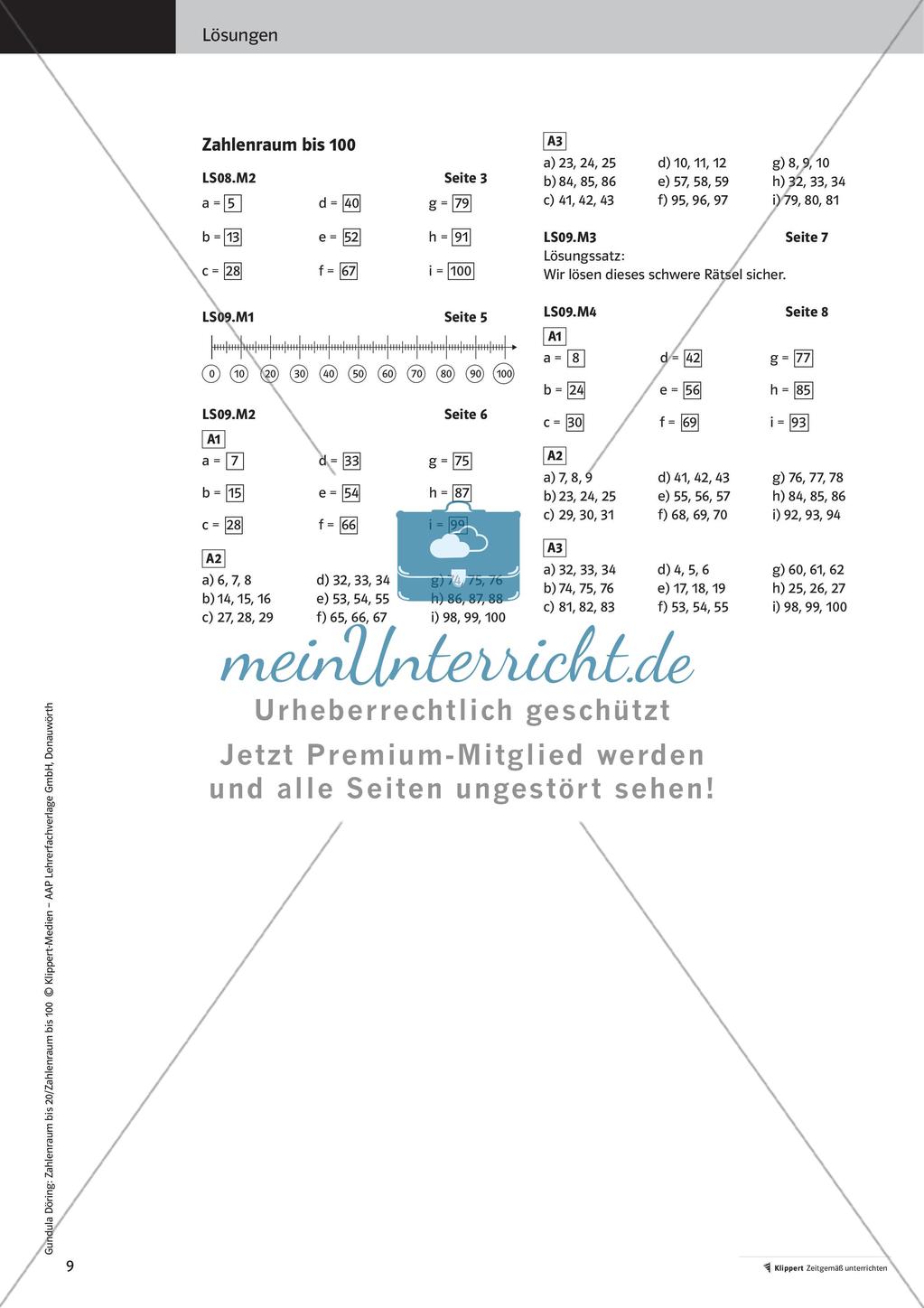 Zahlenschnur und Zahlenstrahl Preview 11